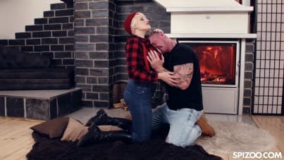 
she needs a hard log to fire up