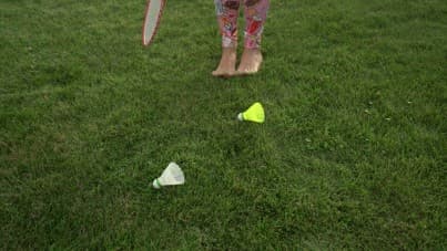 
afternoon badminton session