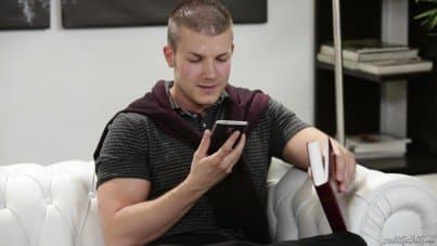 
shy husband cheats on with a busty stranger