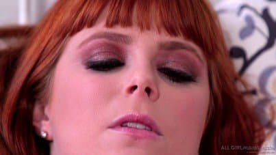 
redhead enjoys a full body massage