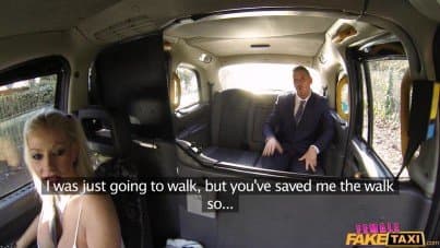 
busty taxi driver fucks her client