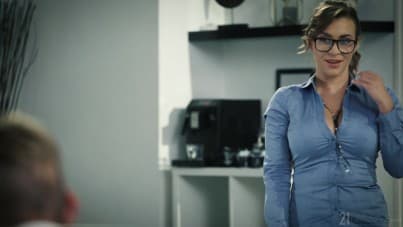 
working side by side with a hot secretary