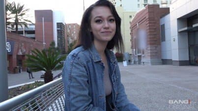 
cute 19 year old girl, interview and fuck