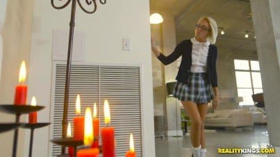 
college girls and double ended dildo