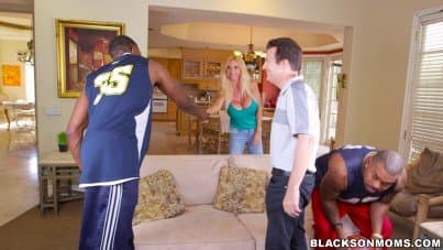 
naughty mom gets fucked from two sides