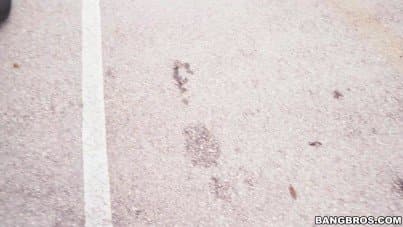 
getting the black chick on the street