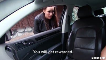 
seduction of busty teenager in the car