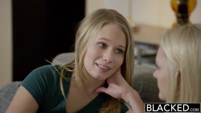 
Two sexy teens spend time with bbc