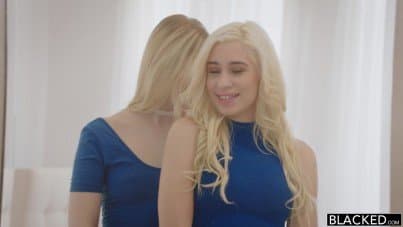 
white friends share a massive black cock