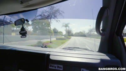 
Latina cheats on in the bangbus