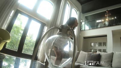 
stepbrother forces sister to cum by sex machine