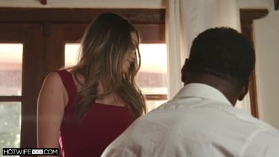 
it is wetter when her husband is out of town