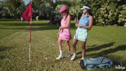 
public threesome on the golf course