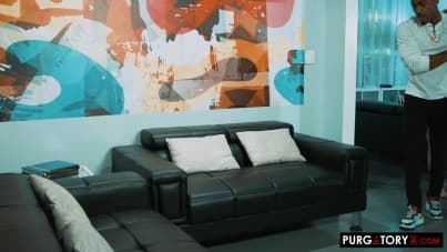 
hard week for him, hard dick for her