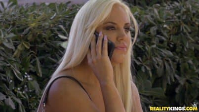 
swimming in her amazing titties