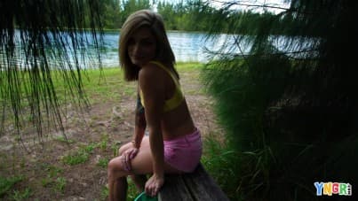 
unexpected blowjob and fuck in a public golf park