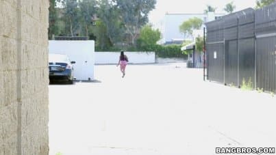 
ebony shows her super big ass