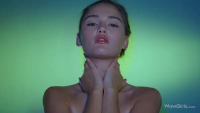 
flashing colors of slippery hot