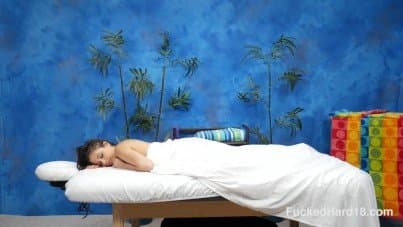 
Lucy in the massage room