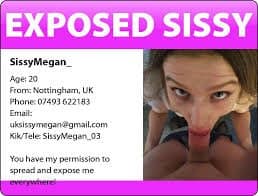 Click to view full size Tasty UK midlands sissy, Megan