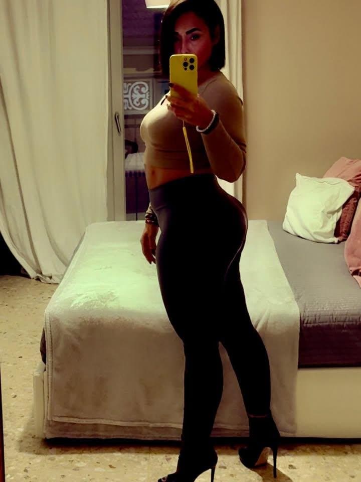 Click to view full size Hotwife in leather leggings