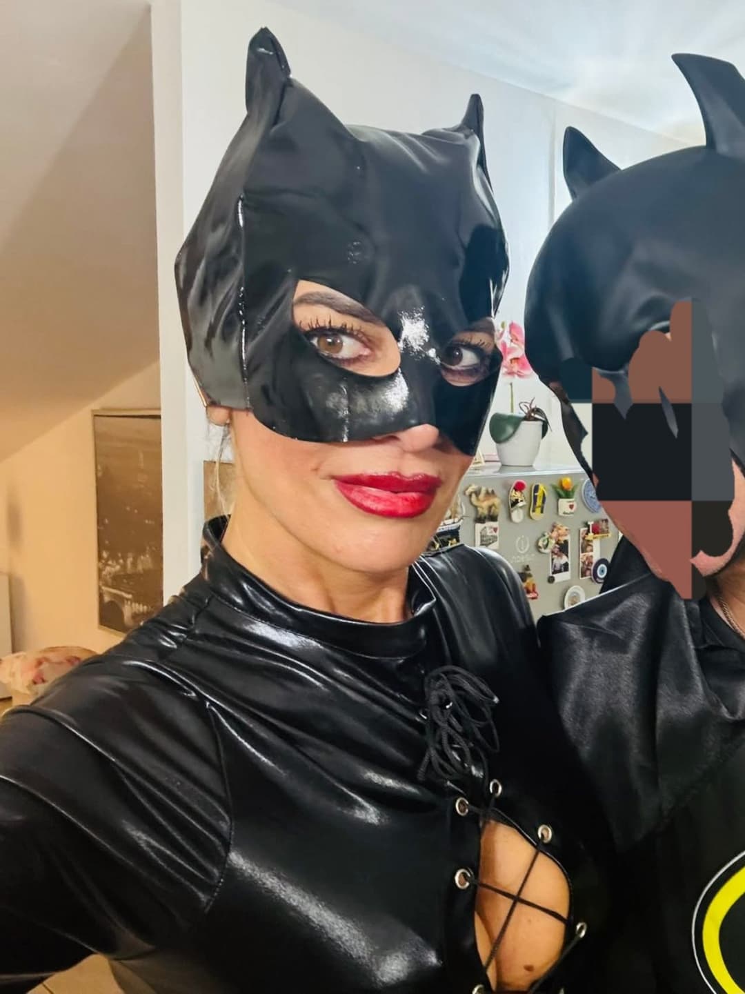 Click to view full size My friends mom at halloween party comment her look