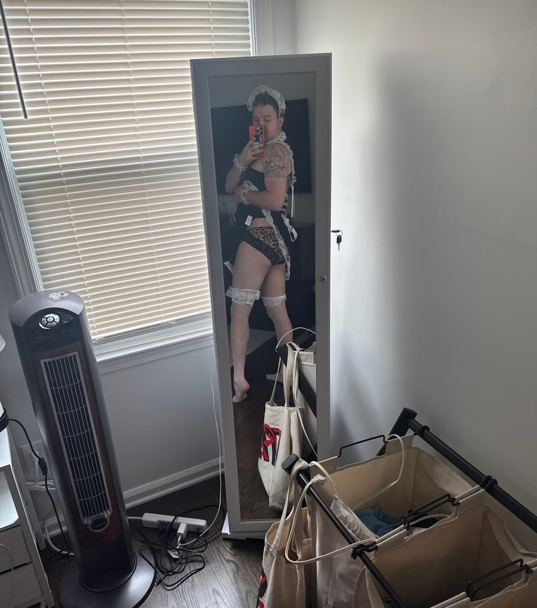 Click to view full size Michael decides to play maid