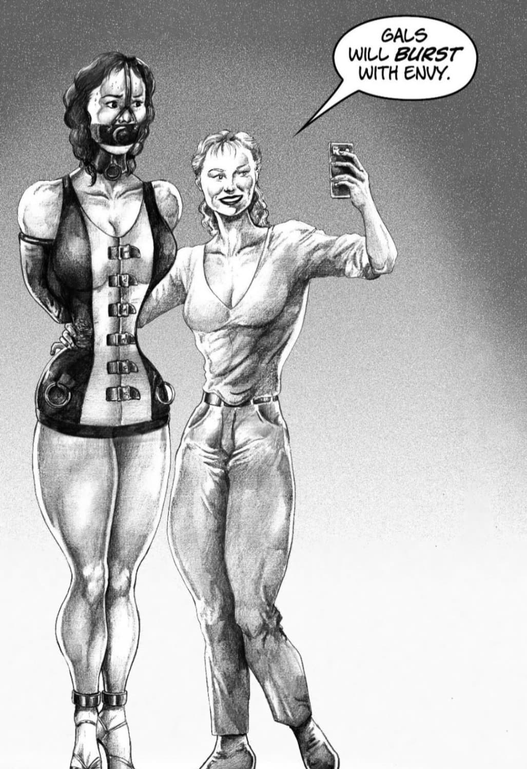 Click to view full size BONDAGE MODELS ! HELPLESS AND SILENT!