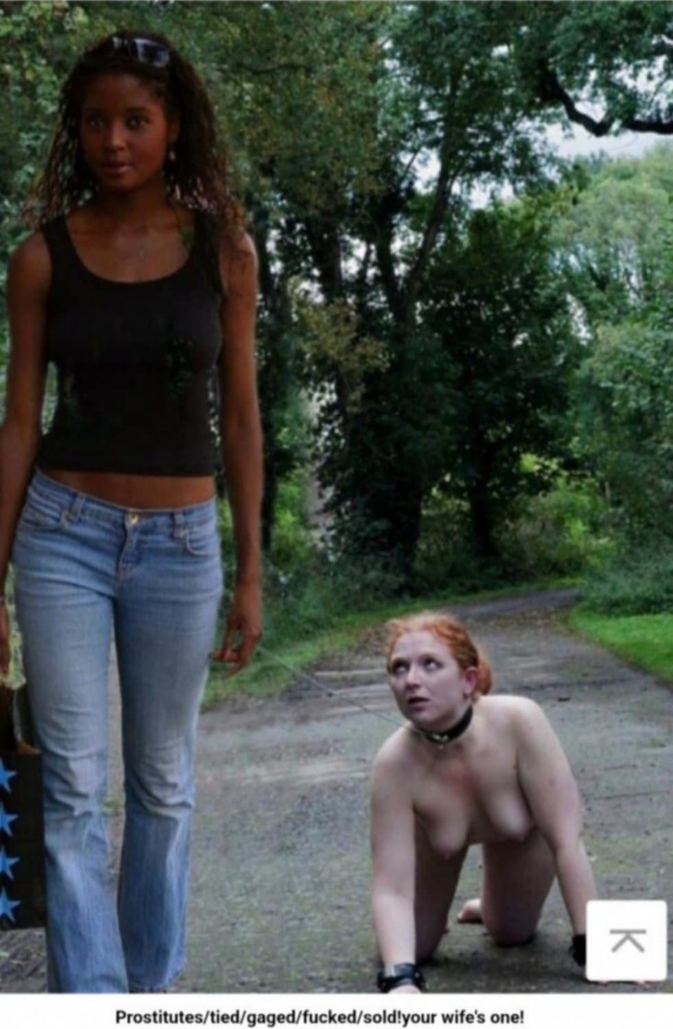 Click to view full size WHITE SLAVES IN BIG TROUBLE! HELPLESS AND SILENT!