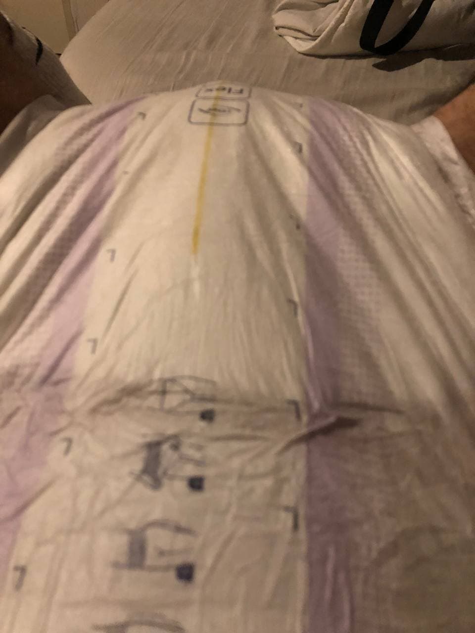 Click to view full size Silly boy in a diaper.