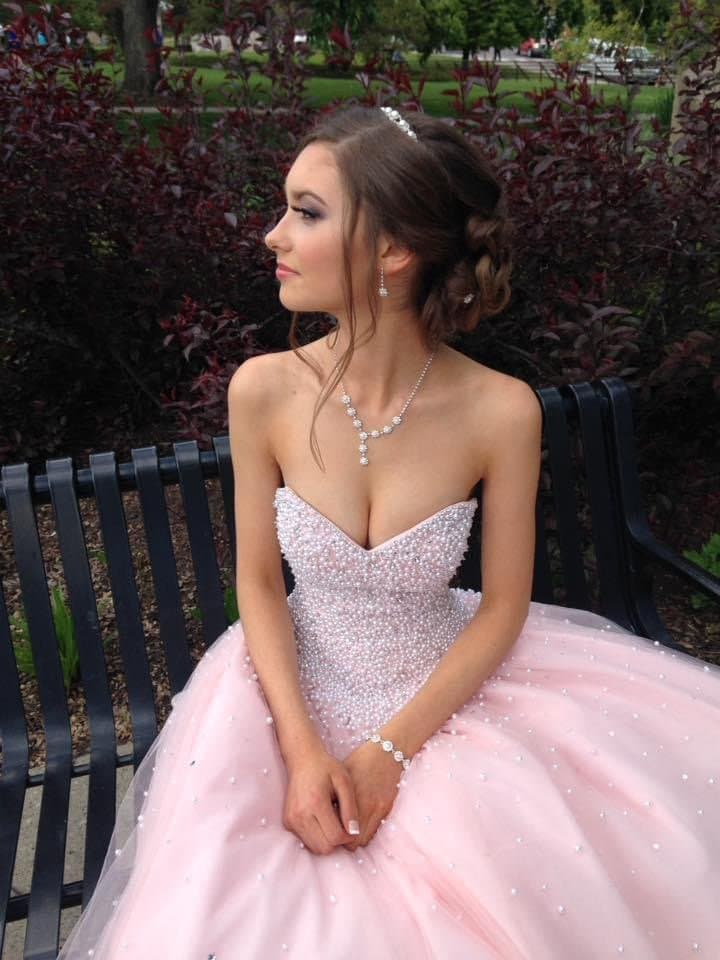 Click to view full size Busty graduation throwback