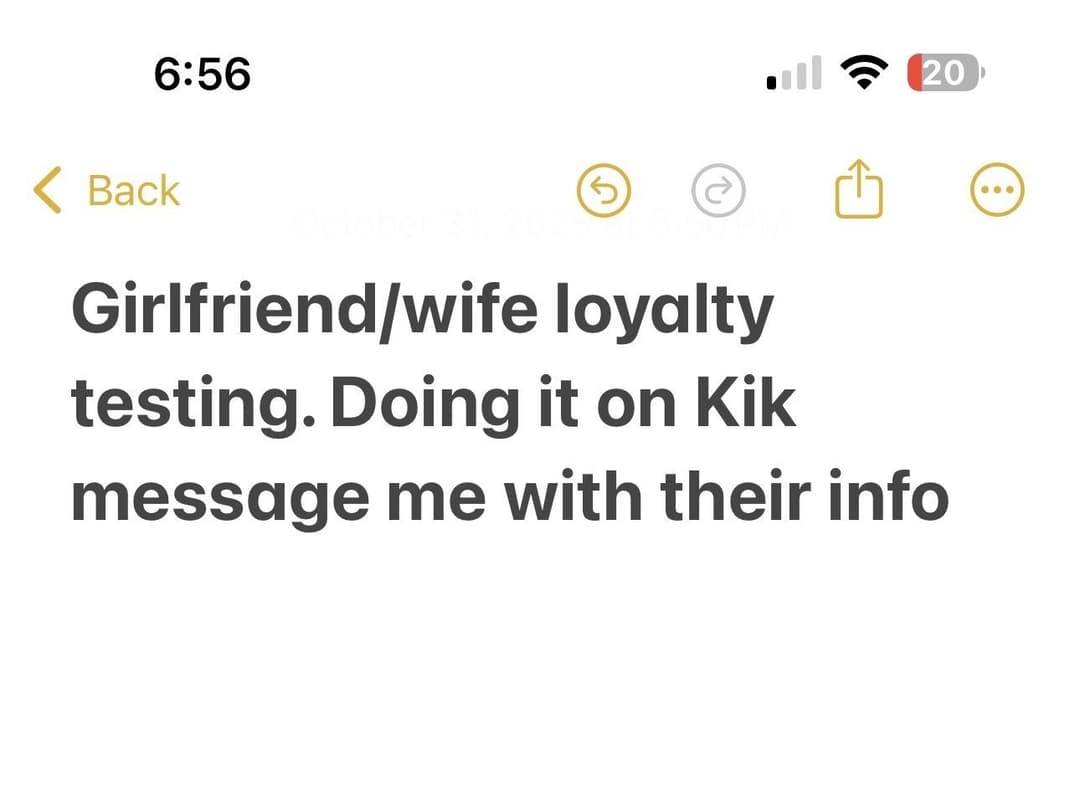 Click to view full size Let me message a girl you know on Kik! Her boyfriend sent me her username to message her. Results: