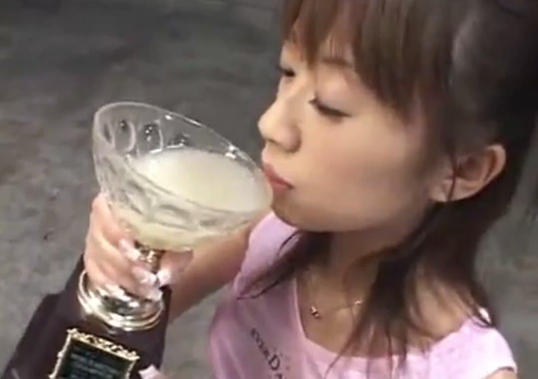 Click to view full size Amazing Super Bukkake Japanese Teen Proudly Drinks Cum From 157 Cum Donors in a Bowl