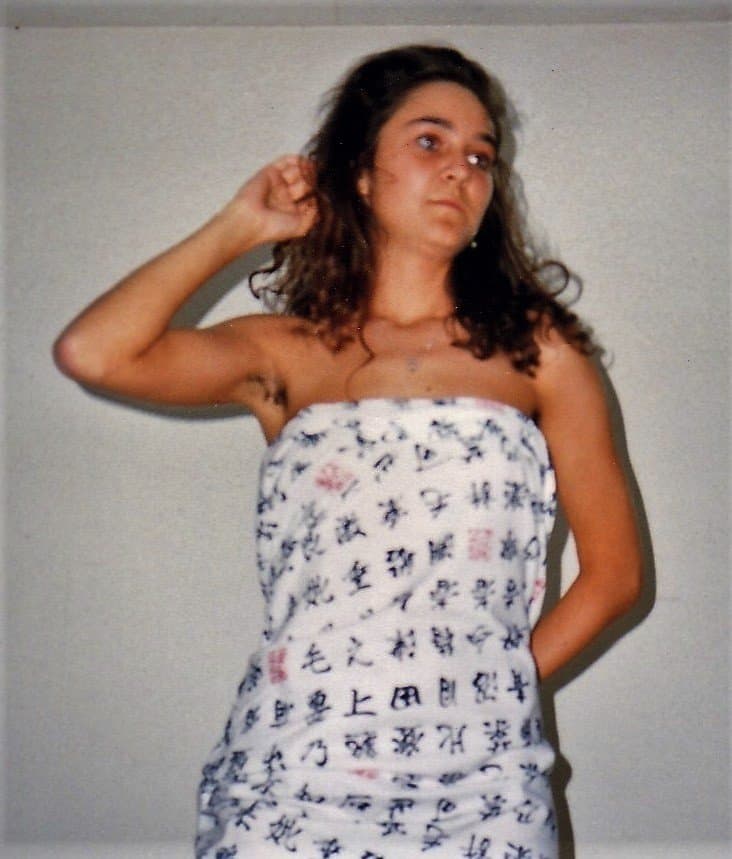 Click to view full size German hotwife Christiane with hairy pussy wearing a Kimono (Krefeld Germany)