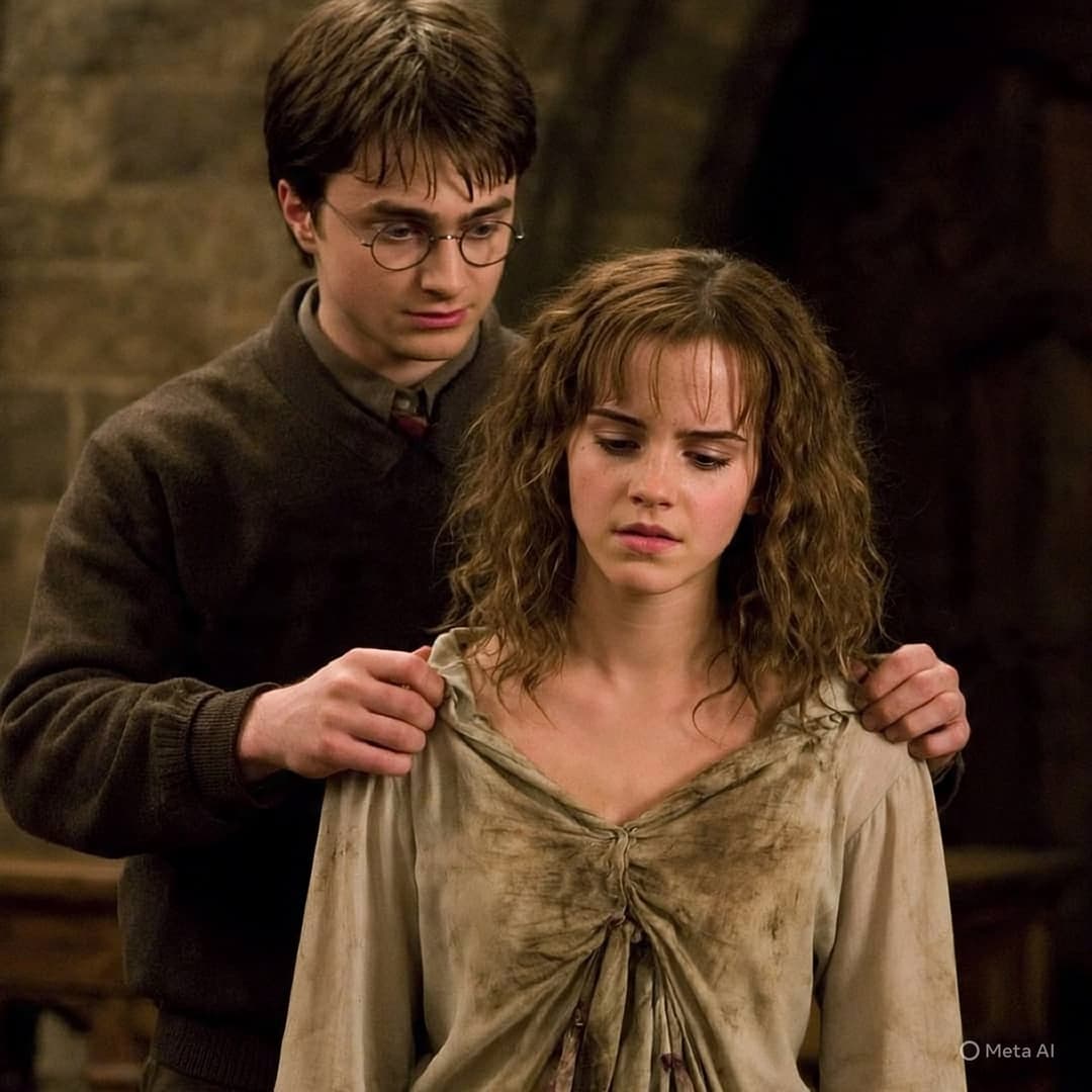 Click to view full size Harry helps Hermione (Harry ajuda Hermione)