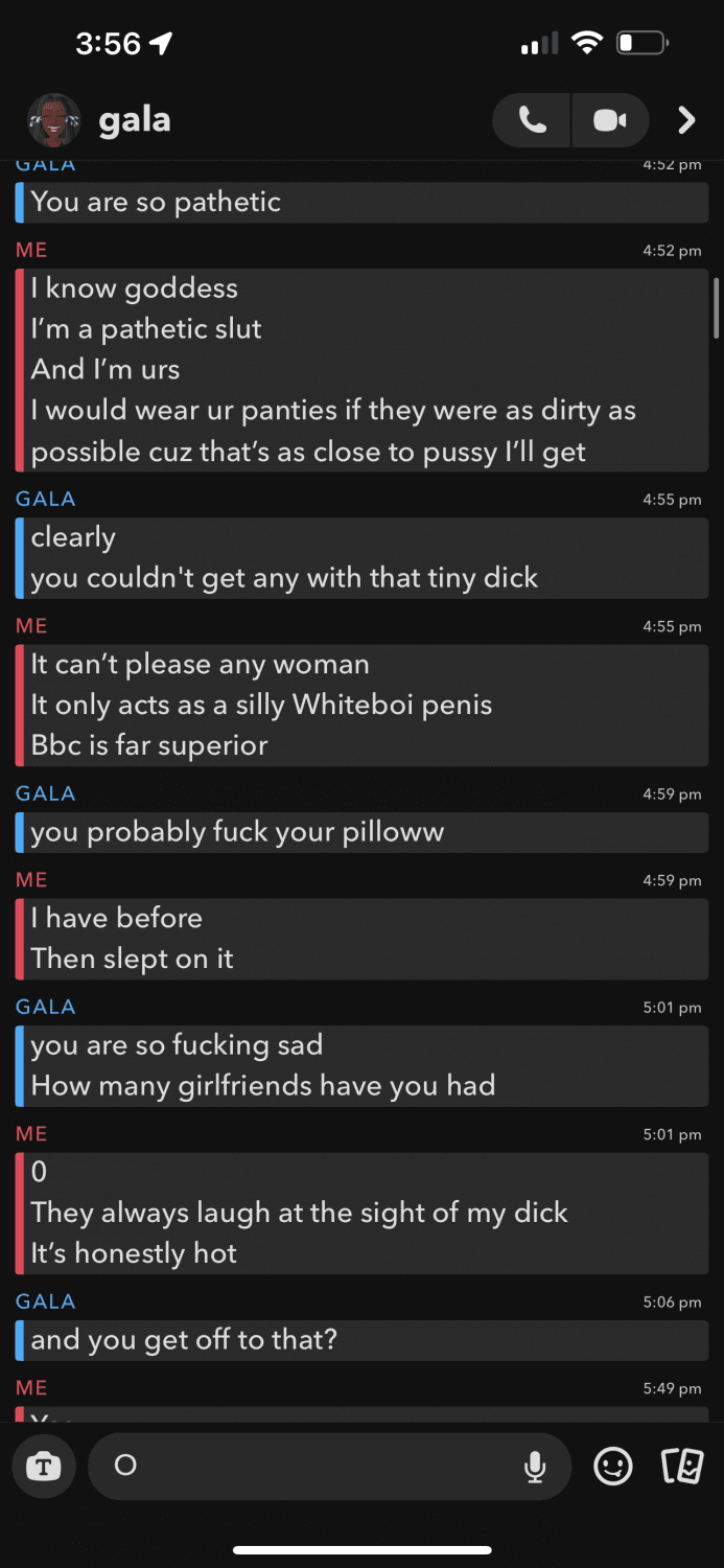 Click to view full size aussie wb chats w black goddess on snap