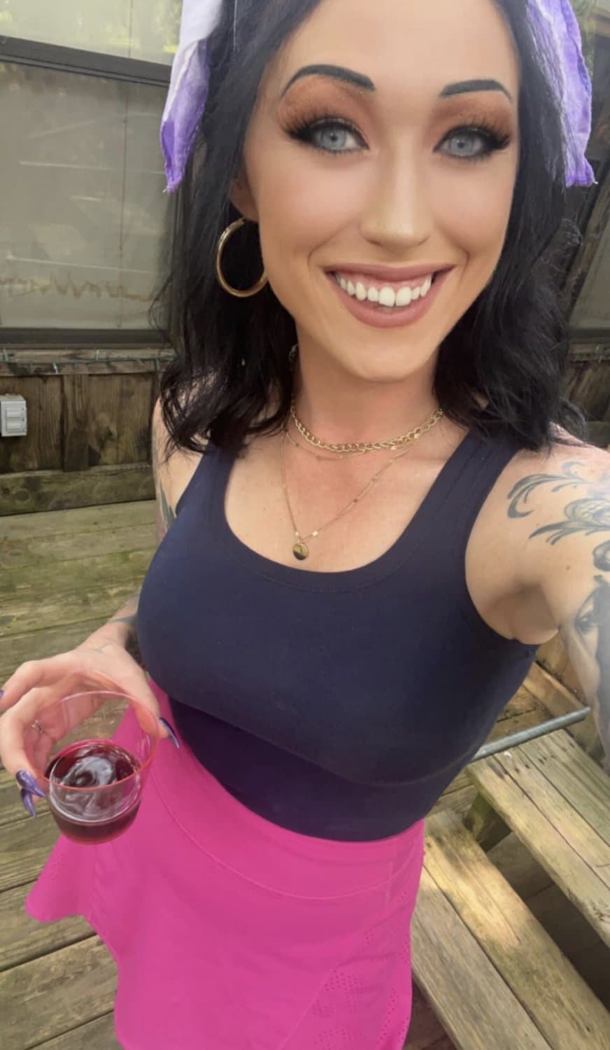 Click to view full size GA TikTok Goth Slut Pierced & Tatted LeAkEd