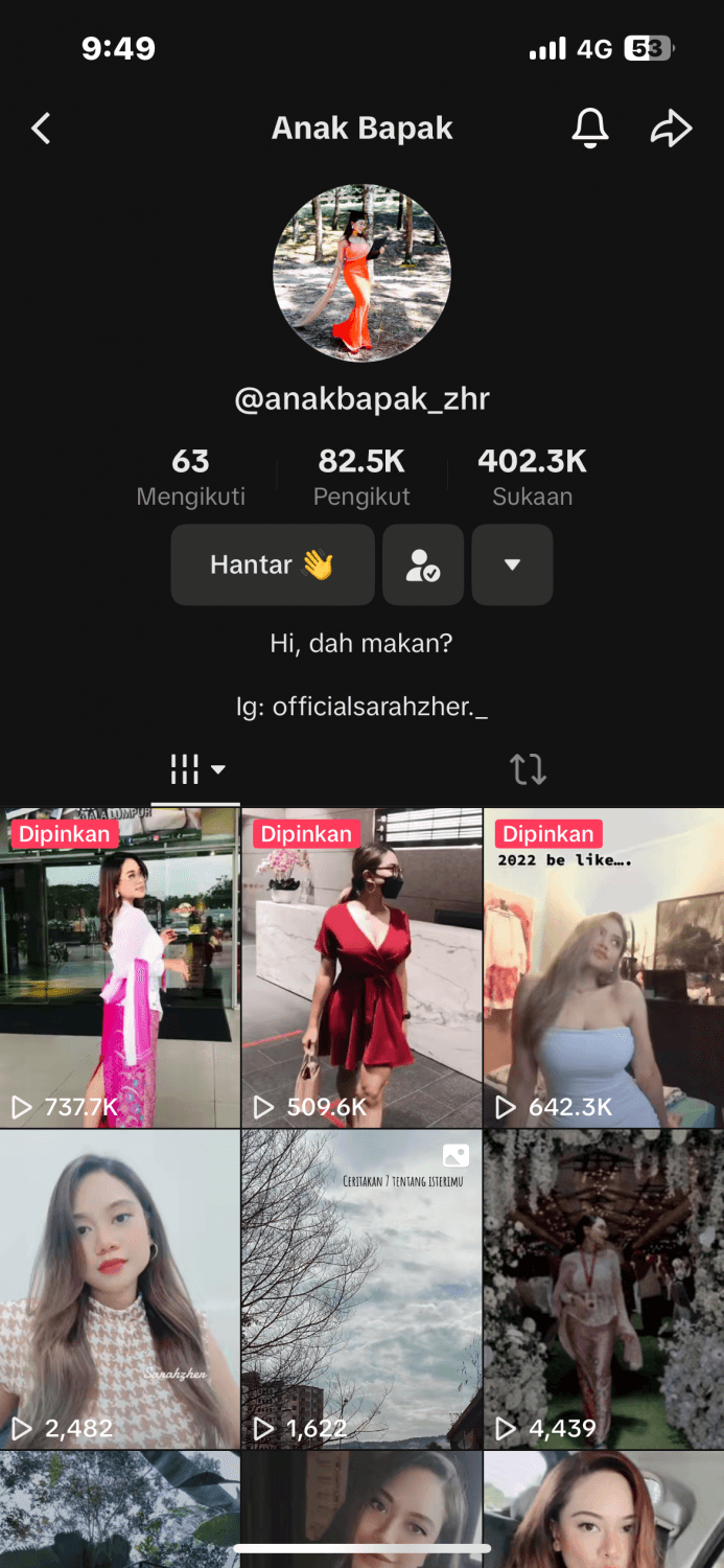 Click to view full size Sape nak beli video vc anak bapak AKA sarahzher pm telegram @haikalzack321