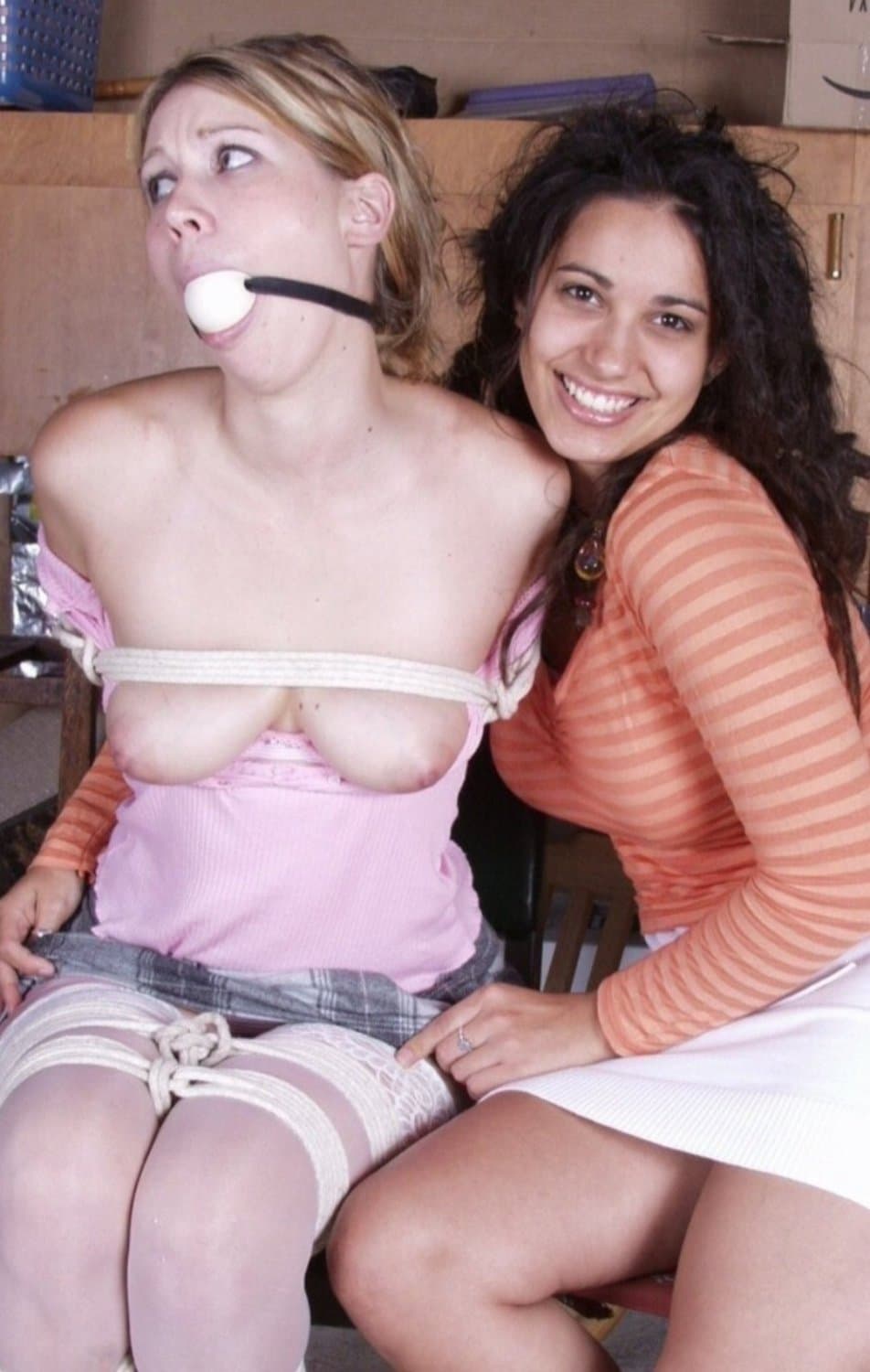 Click to view full size WHITE SLAVES IN BIG TROUBLE! HELPLESS AND SILENT!