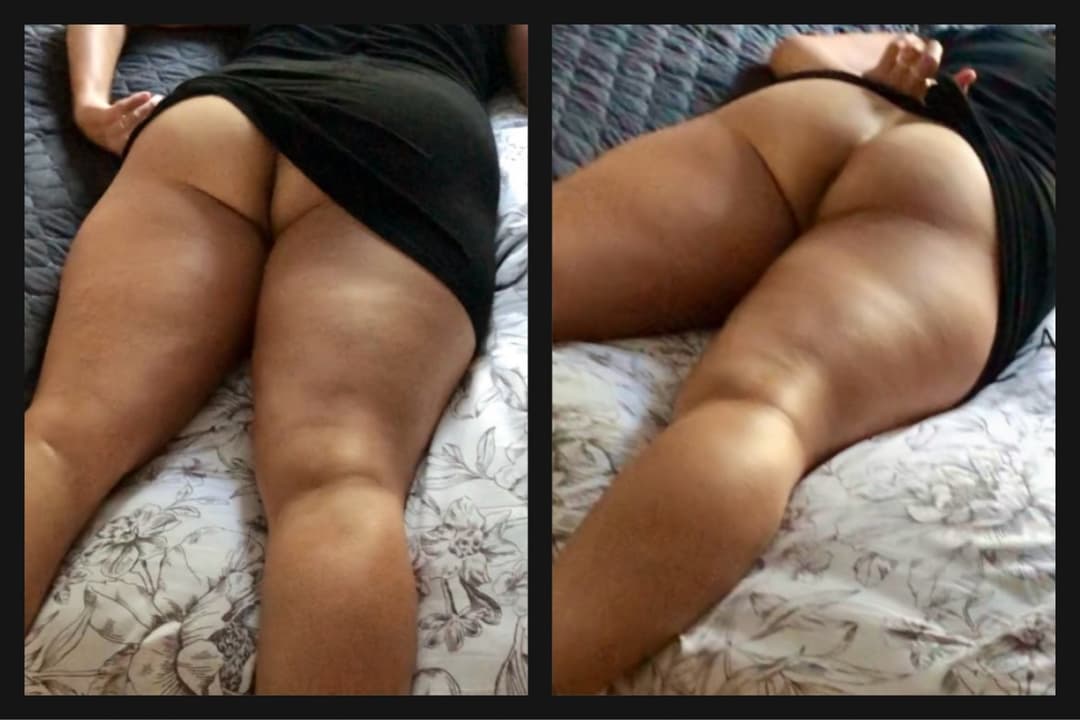 Click to view full size My 45yr old Goddess Adriana in her little black dress with no panties or bra underneath ?