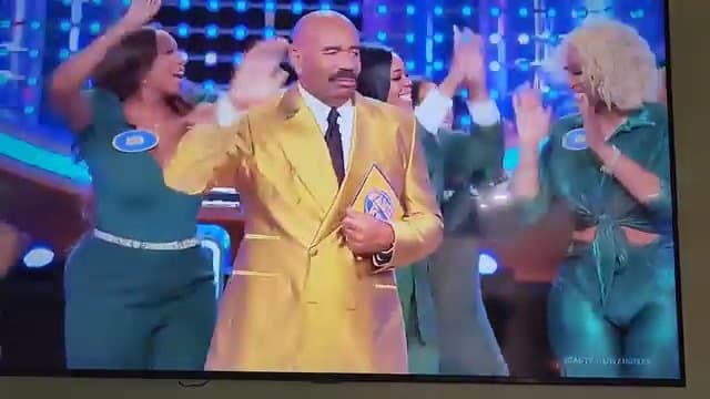 Click to view full size Game show gone viral because of big booty contestant