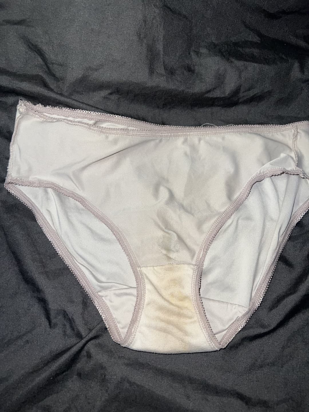 Click to view full size stole the panty of my neighbor’s wife with salty princess juice upskirt video to follow