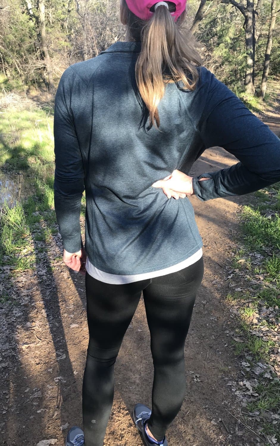 Click to view full size Milf Wifey yoga pants day hiking