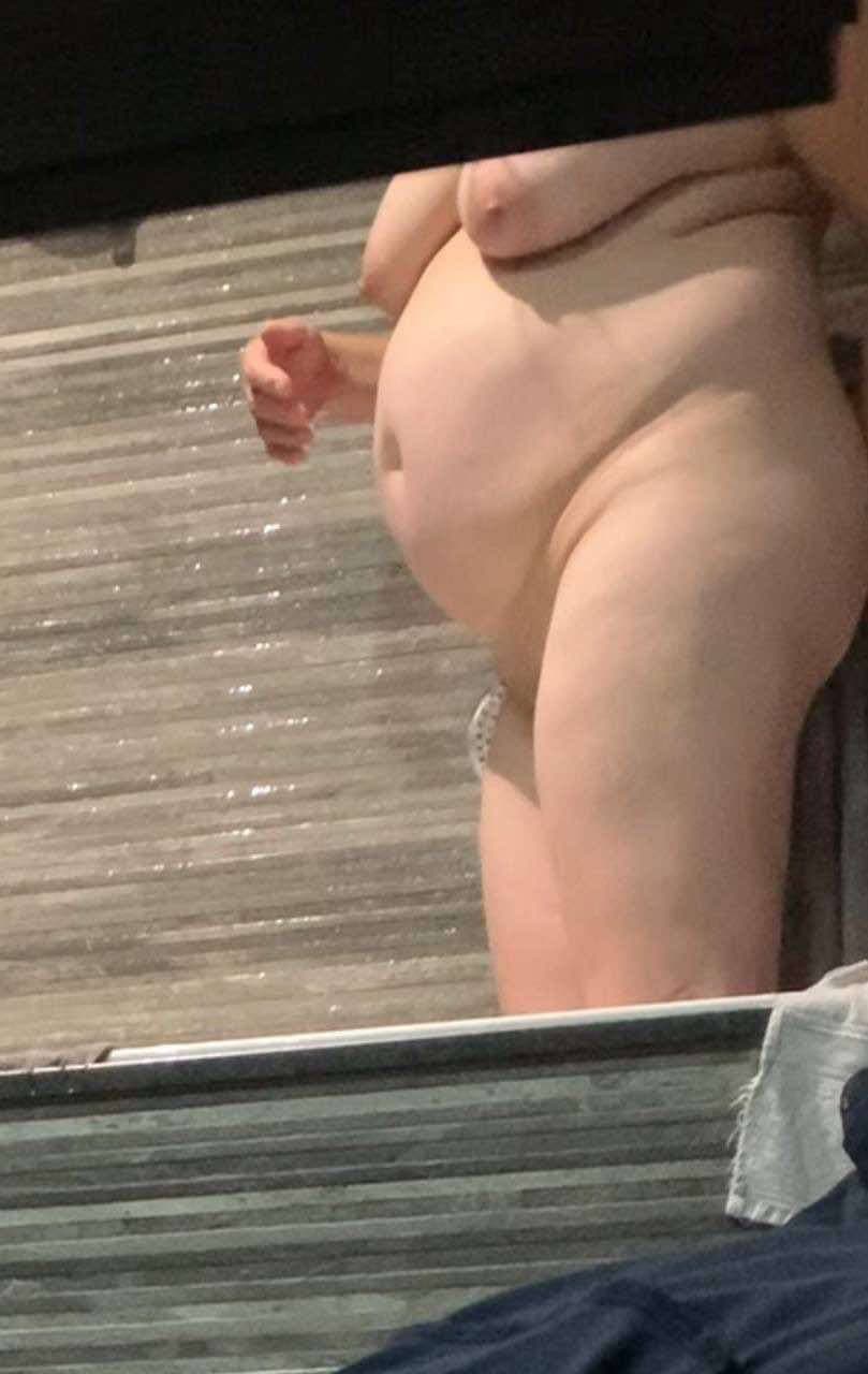 Click to view full size My chubby mom taking a shower