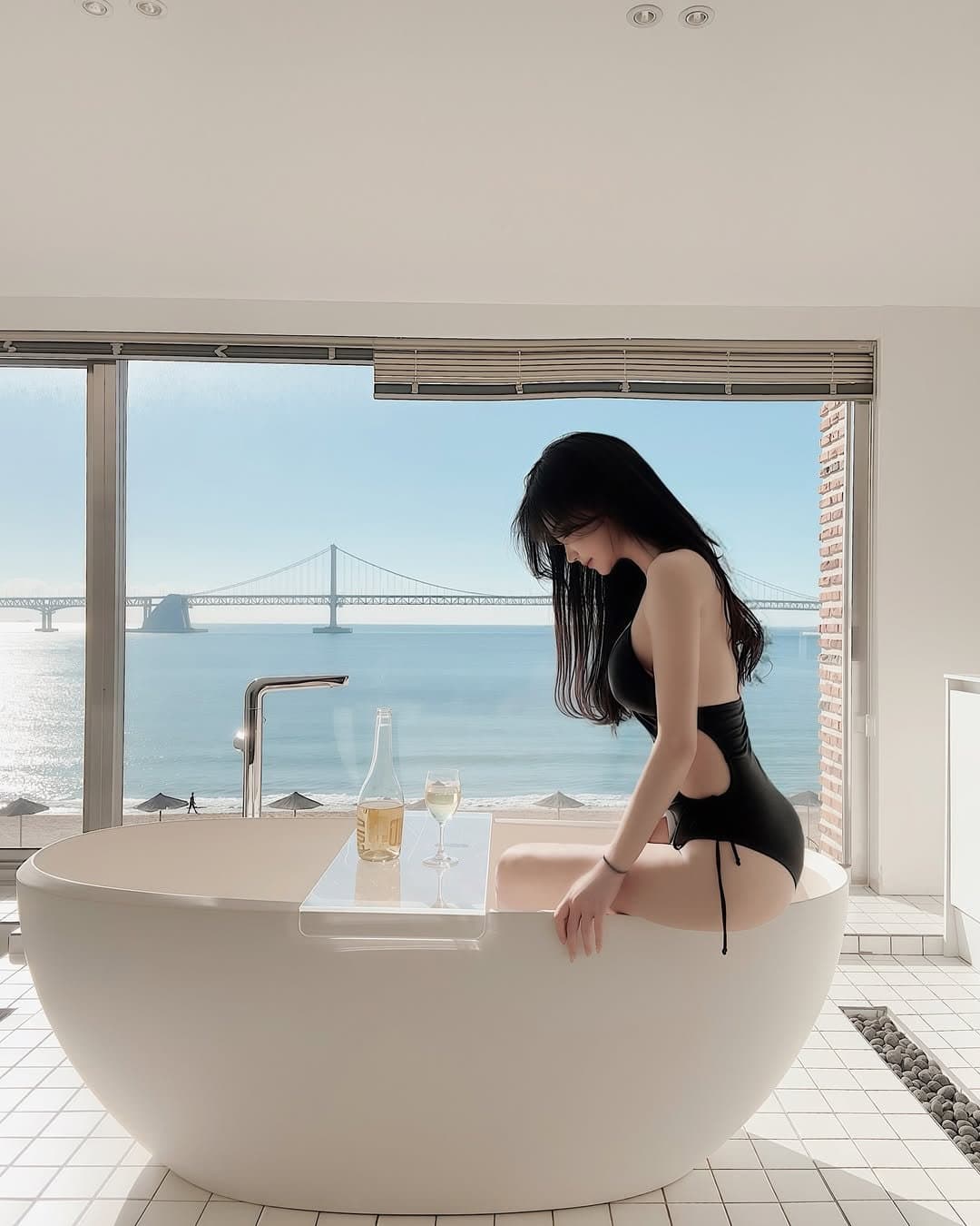 Click to view full size Sex Asian girl in one piece swimsuit