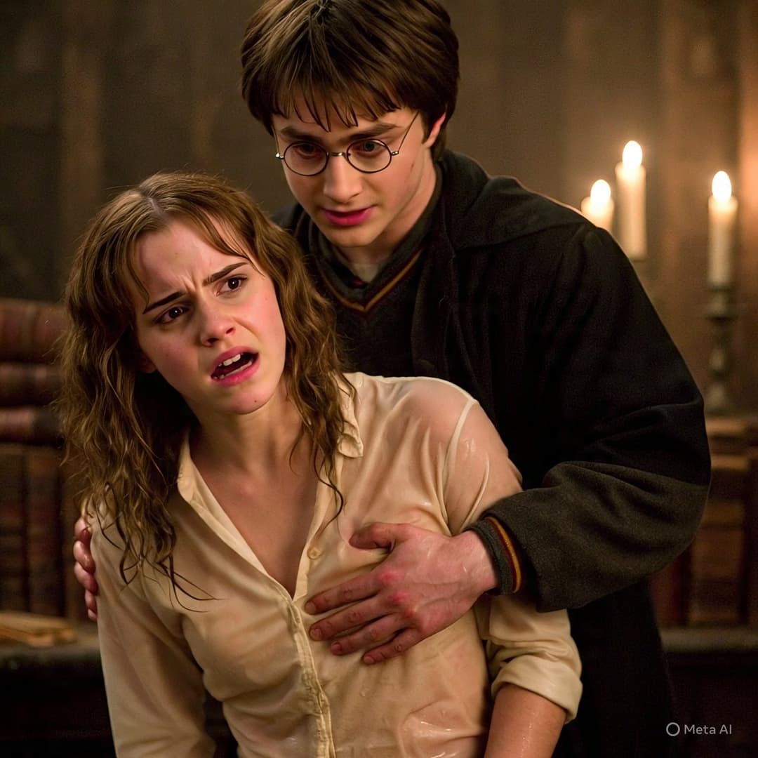 Click to view full size Harry helps Hermione (Harry ajuda Hermione)