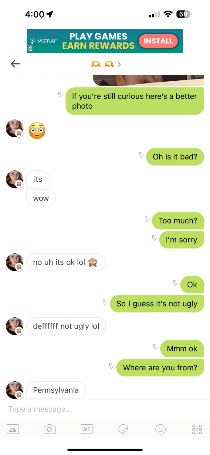 Click to view full size Let me message a girl you know on Kik! Her boyfriend sent me her username to message her. Results: