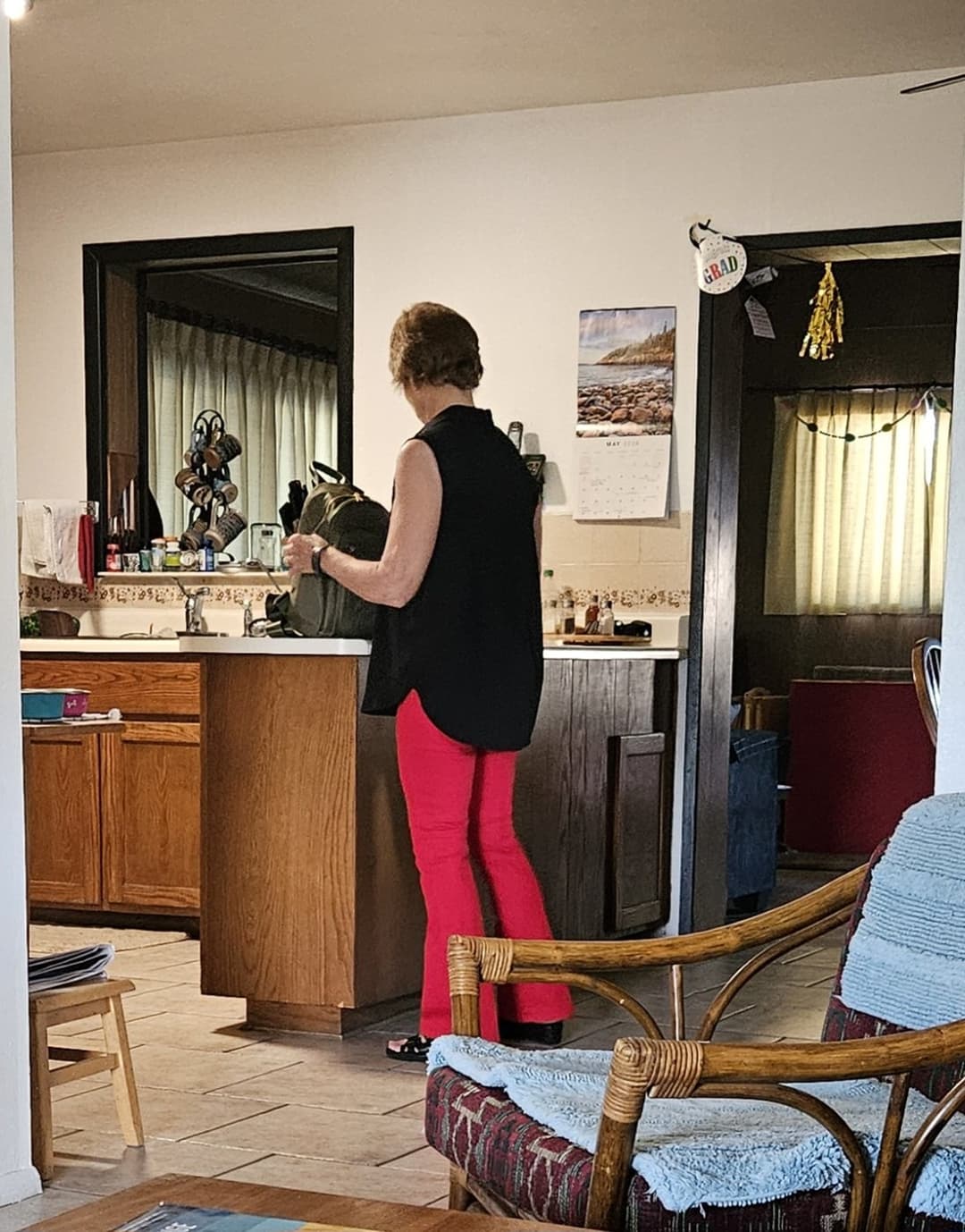 Click to view full size RED IN RED PANTS