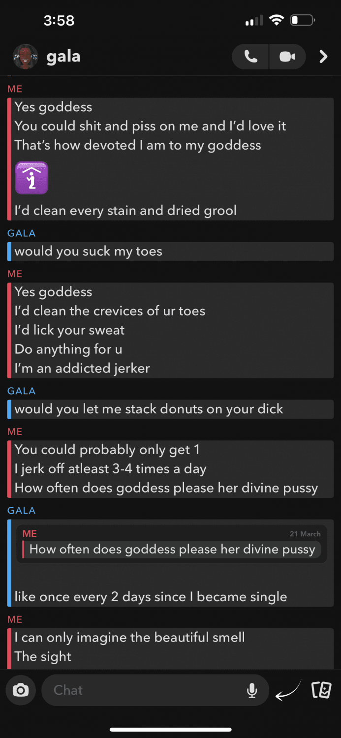 Click to view full size aussie wb chats w black goddess on snap