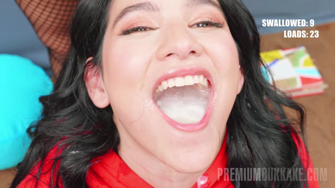 Click to view full size Premiumbukkake cum drinking - Part 1